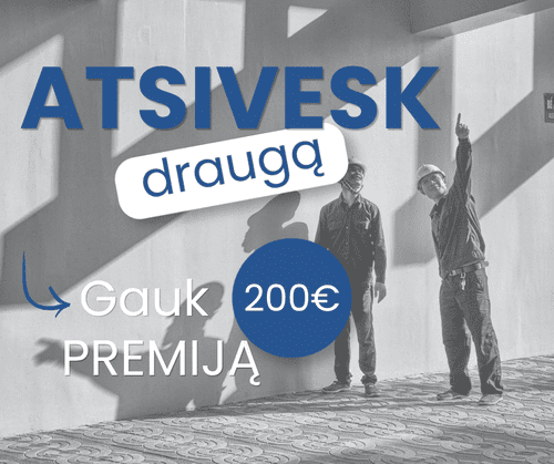 Rekomendavimo programa. Atsivesk draugą ir gauk premiją.